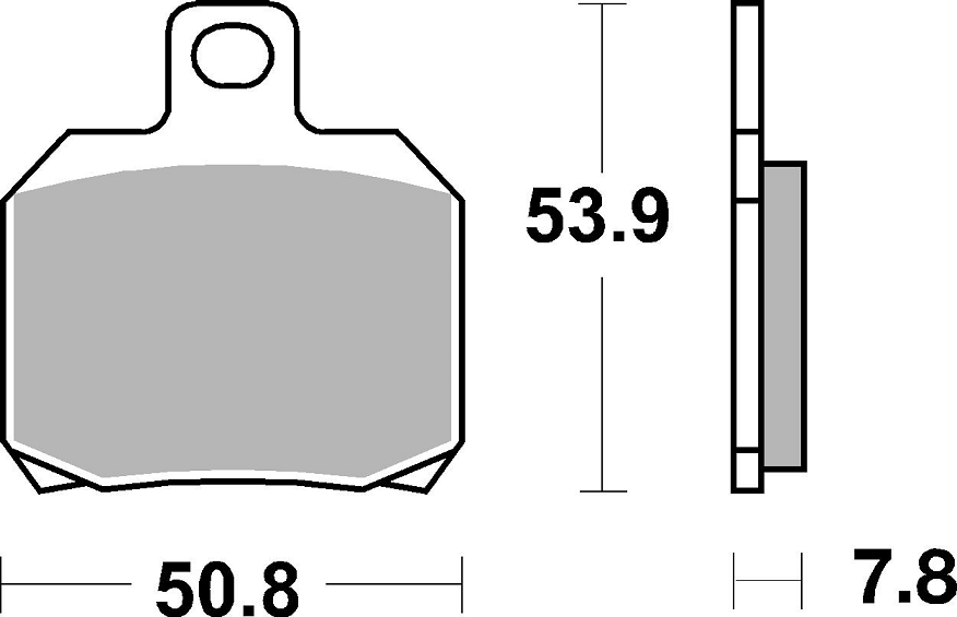 Pastiglie freno posteriore SBS 730RQ DUCATI MULTISTRADA MONSTER STREETFIGHTER