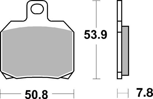 Pastiglie freno posteriore SBS 730RQ DUCATI MULTISTRADA MONSTER STREETFIGHTER