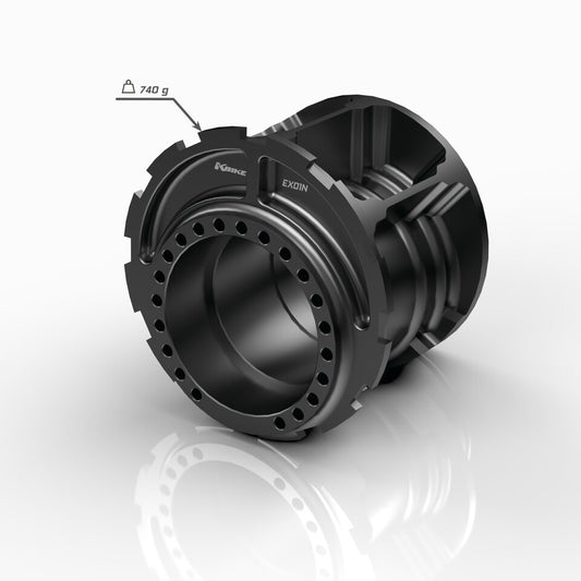 Mozzo eccentrico grande posteriore ricavato dal pieno in ergal 7075 T6