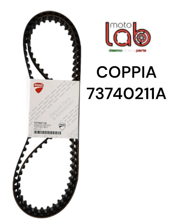 Coppia cinghie originali ducati codice 73740211A cc 1000/1100