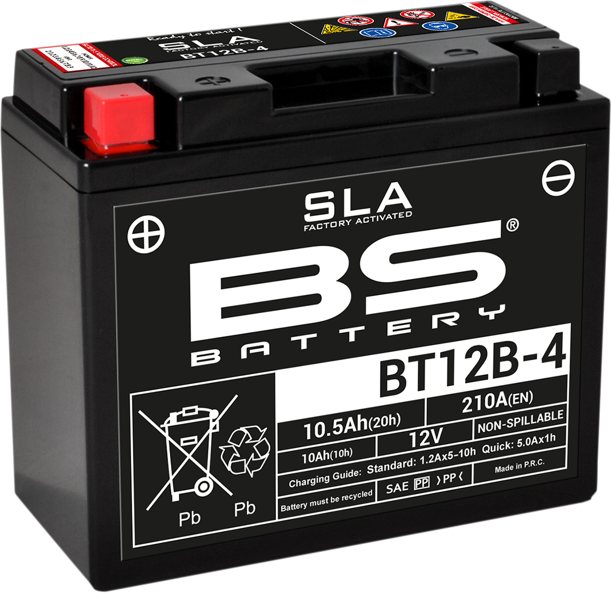 SLA Factory- Activated AGM Maintenance-Free Battery BS BATTERY codice 300643 per DUCATI MULTISTRADA SCRAMBLER MONSTER DIAVEL