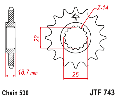 Pignone JT SPROCKETS JTF74315 DUCATI MULTISTRADA