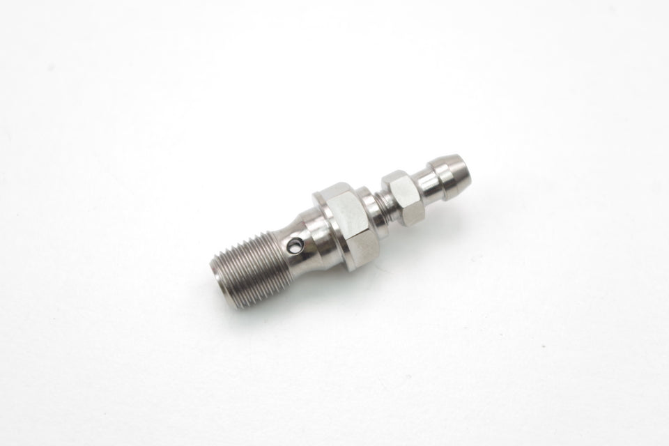 Vite raccordo tubo freno con valvola spurgo in titanio UNIVERSALE PER DUCATI