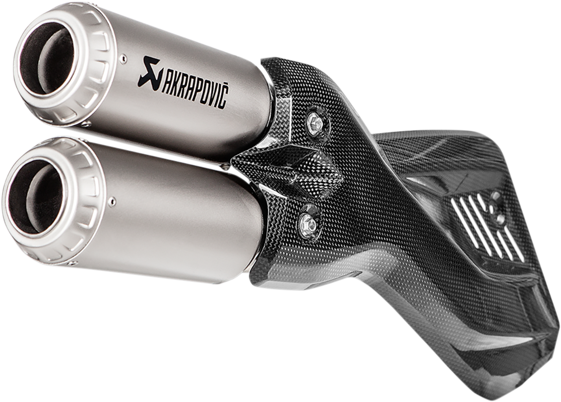 Silenziatore slip-on AKRAPOVIC in titanio DUCATI MULTISTRADA