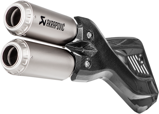 Silenziatore slip-on AKRAPOVIC in titanio DUCATI MULTISTRADA