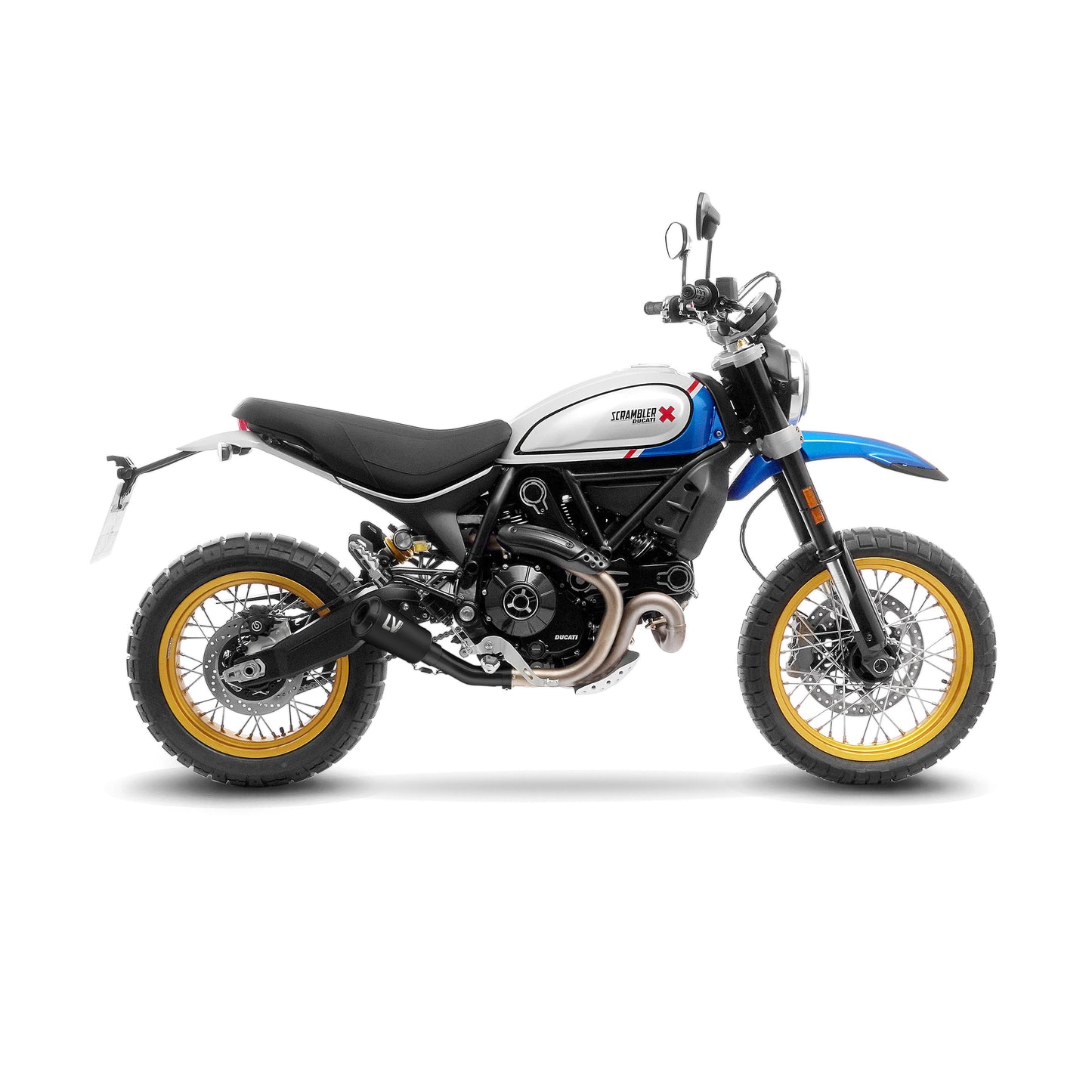 Silenziatore LV-10 nero completo Slip-On DUCATI SCRAMBLER