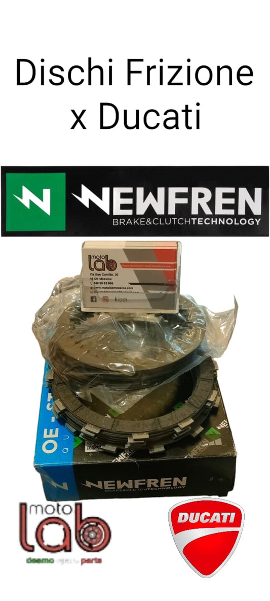 Pacco dischi frizione completo di condotti e conduttori NEWFREN codice f1545Ac