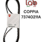 Coppia cinghie originali ducati codice 73740211A cc 1000/1100
