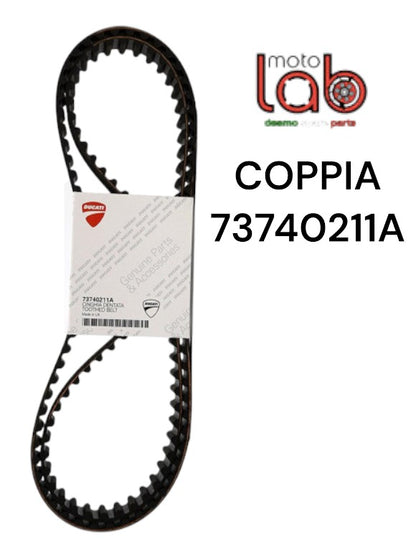 Coppia cinghie originali ducati codice 73740211A cc 1000/1100