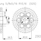 DUCATI DIAVEL 1200 KIT TRASMISSIONE 15/43/118 PASSO ORIGINALE  525 PIGNONE CORONA CATENA