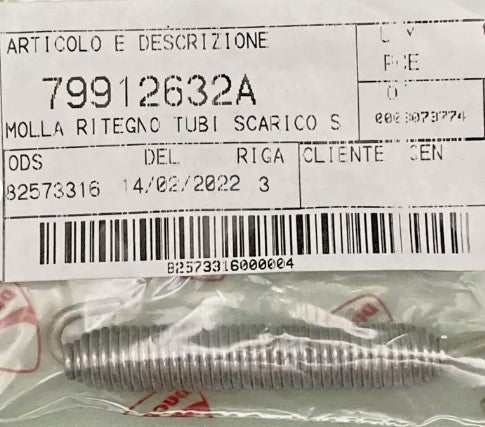 79912632A molla originale Ducati tubi scarico 848 1098 1198, 899 1199 1299 Panigale, 848 1100 Streetfighter, 821 939 Hypermotard