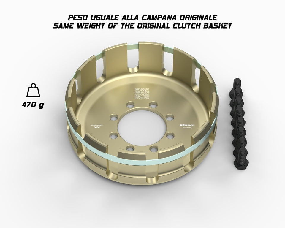 X DUCATI CAMPANA + TAMBURO FRIZIONE A SECCO .LEGGI IN DESCRIZIONE PER MODELLO E INFO COLORE NERO