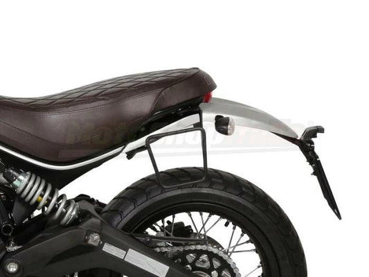 Borsa Laterale Shad + supporto attacco per Ducati Scrambler 800 400 Colore Nero foto demo