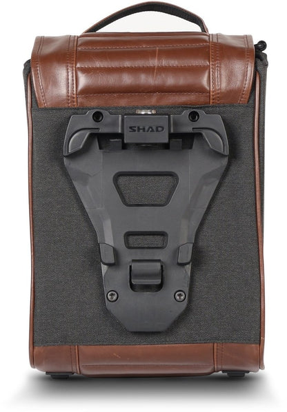 Borsa Laterale Shad + supporto attacco per Ducati Scrambler 800 400 Colore Nero foto demo