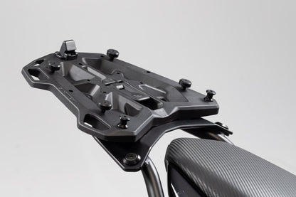 Portabagagli STREET-RACK. Nero. Ducati Multistrada 1200 Enduro/950/1260 + Piatto adattatore per portabagagli STREET-RACK. Per Givi / Kappa con Monokey. Nero .SW MOTECH -