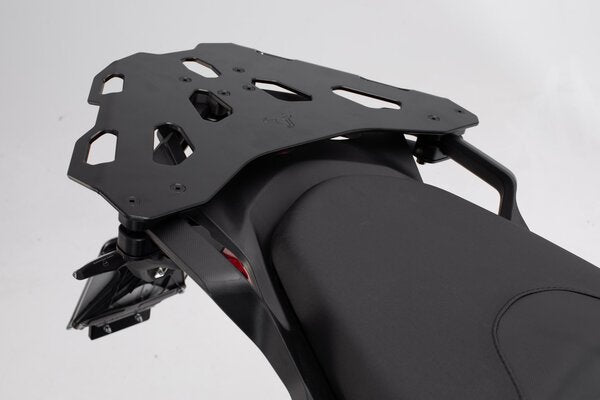 Portabagagli STREET-RACK. Nero. Ducati Multistrada 1200 Enduro/950/1260 + Piatto adattatore per portabagagli STREET-RACK. Per Givi / Kappa con Monokey. Nero .SW MOTECH -