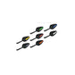 Coppia Di Specchietti retrovisori per DUCATI MONSTER MULTISTRADA SCRAMBLER  STREETFIGHTER DIAVEL