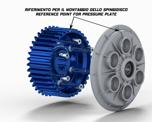 X DUCATI CAMPANA + TAMBURO FRIZIONE A SECCO .LEGGI IN DESCRIZIONE PER MODELLO E INFO COLORE NERO