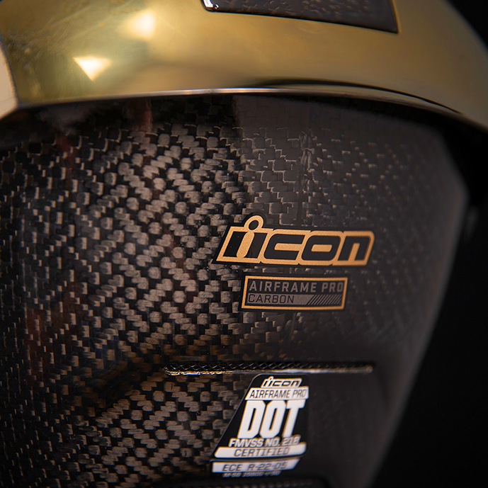 CASCO ICON Airframe Pro™ Carbon Helmet - Gold SCONTATO