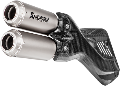 Silenziatore slip-on AKRAPOVIC in titanio DUCATI MULTISTRADA